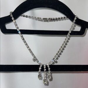 Kramer of New York Brilliant Rhinestone Dangle Necklace
